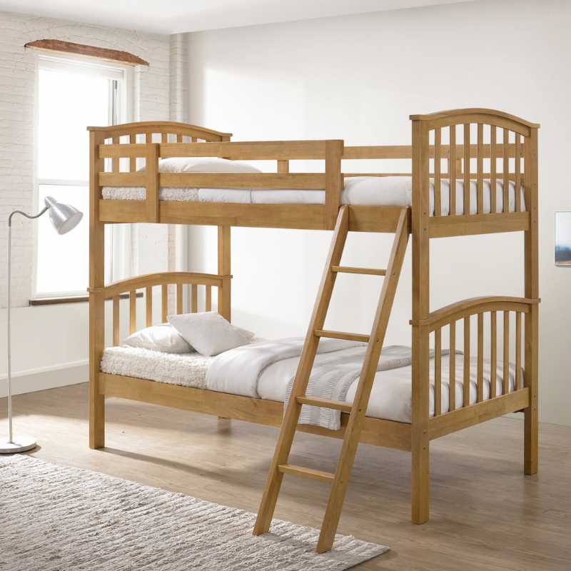 Traditional Oak Bunk Bed