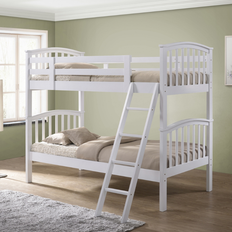 Traditional White Bunk Bed