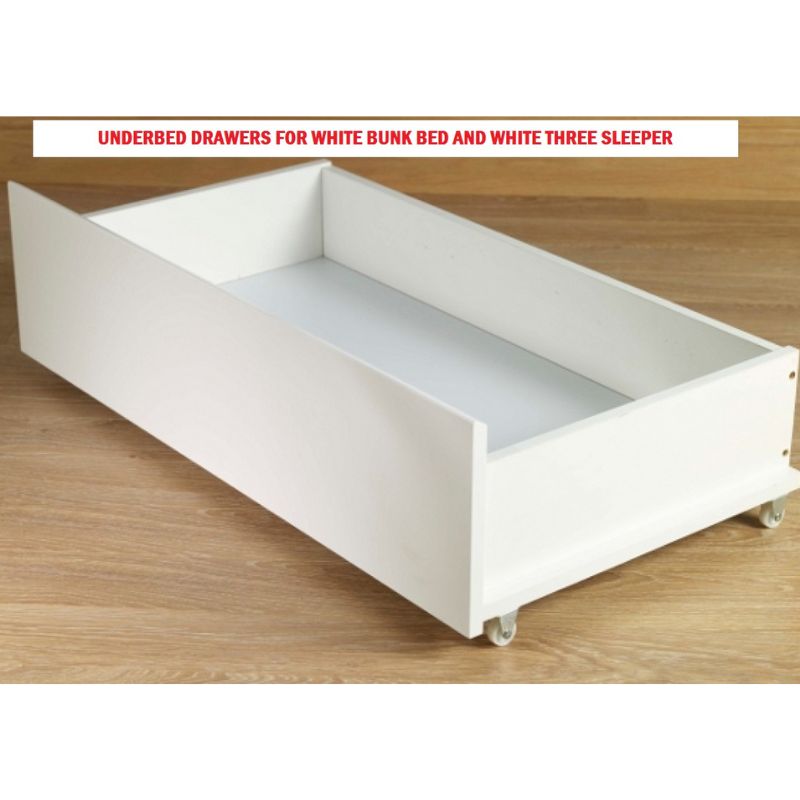 White Storage Drawers - Pair in Box