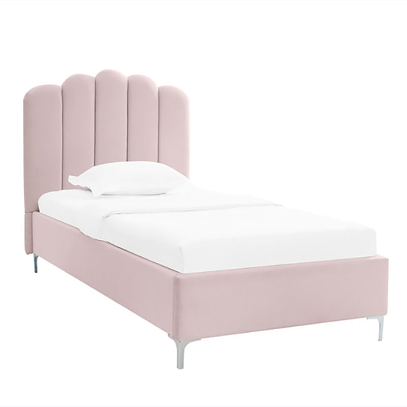 Salix Soft Curved Headboard Bed