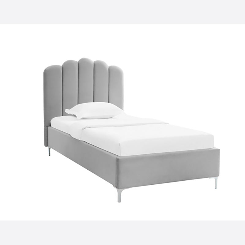 Salix Soft Curved Headboard Bed