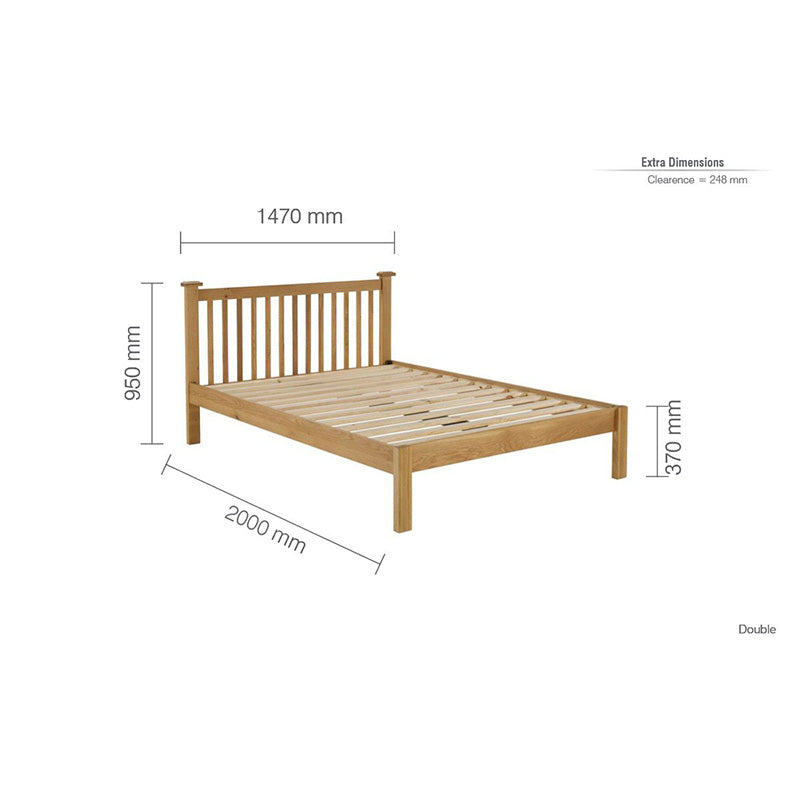 Womack Oak Wooden Bed