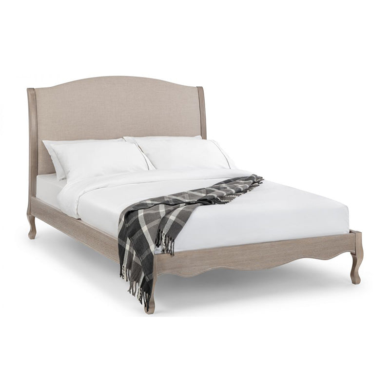 Parisan Oatmeal Linen Champagne Bed