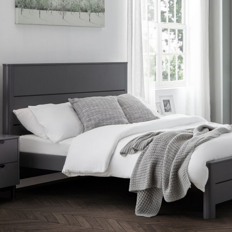 Woodchuck Storm Grey Wooden Bed