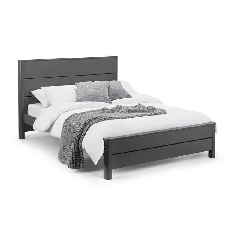 Woodchuck Storm Grey Wooden Bed