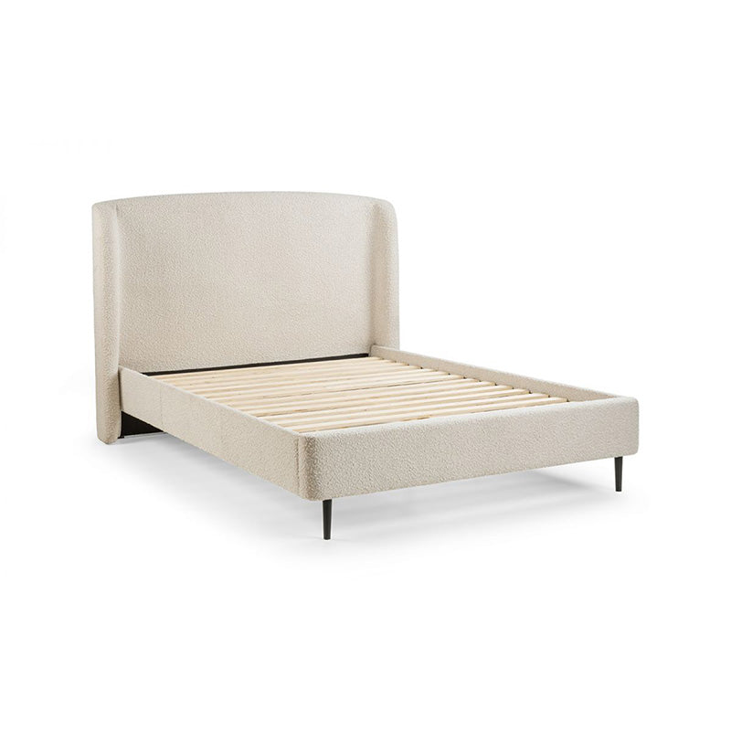 Arcadia Cream Boucle Bed