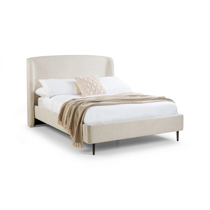 Arcadia Cream Boucle Bed