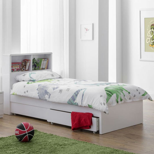 Harlem Built-in Bookcase Bed With Storage Drawers