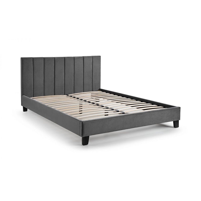 Romance Grey Velvet Bed