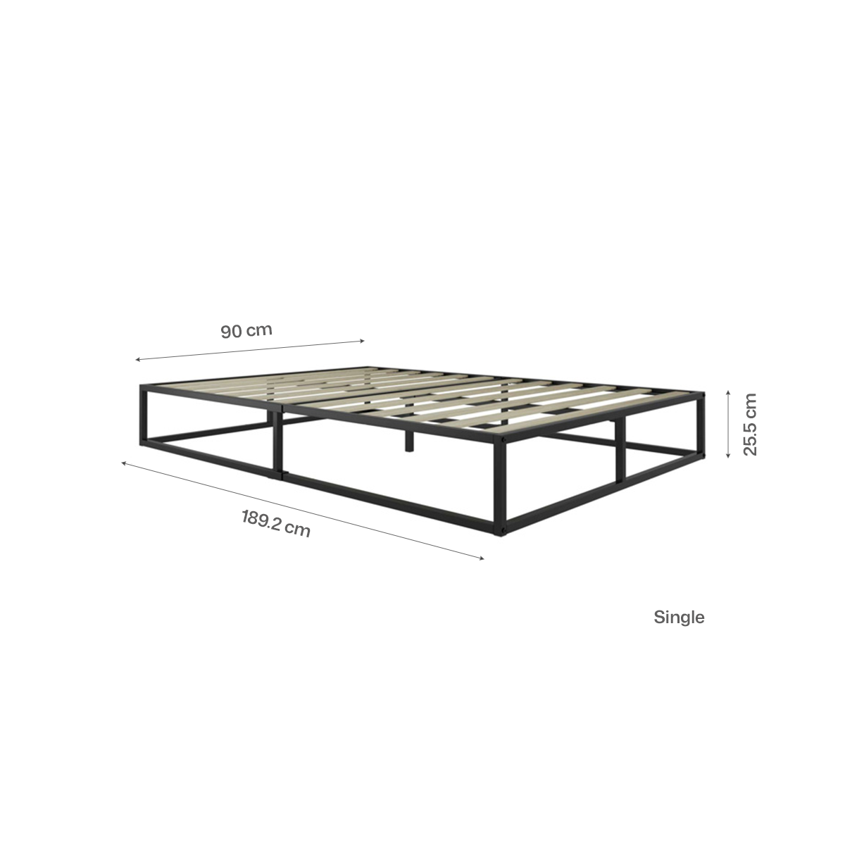 Soho Metal Platform Bed Frame