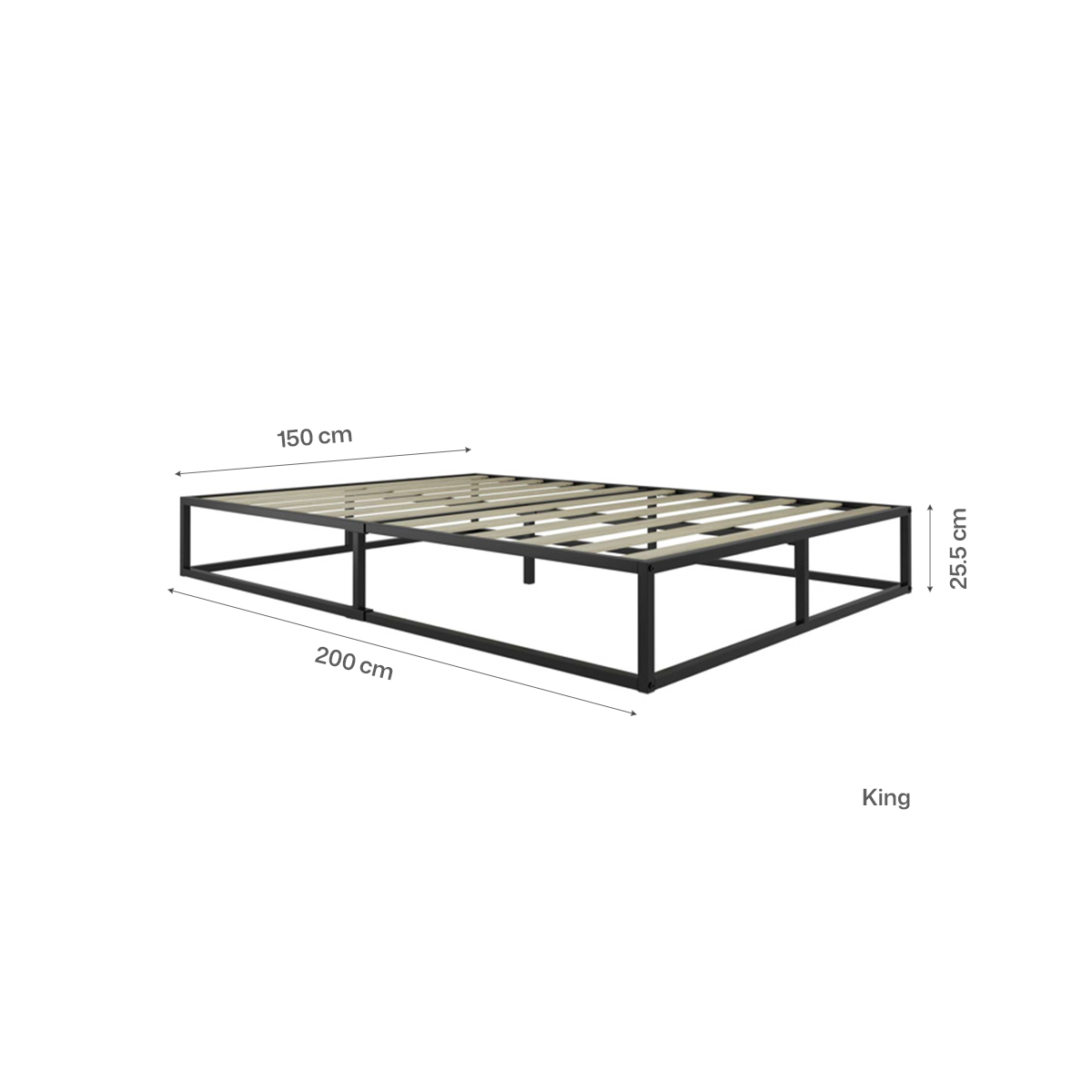 Soho Metal Platform Bed Frame