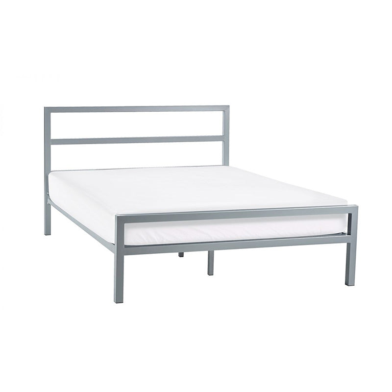 Kata Satin Silver Metal Bed