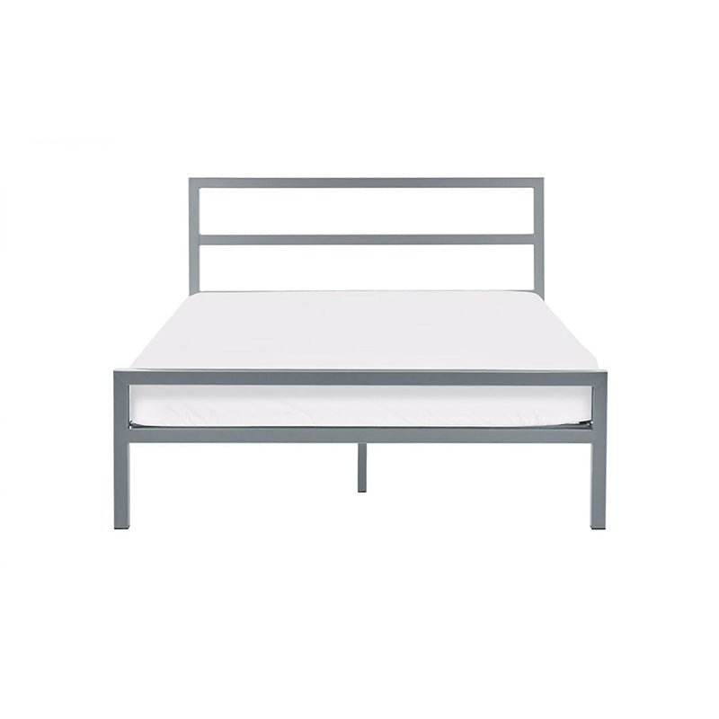 Kata Satin Silver Metal Bed