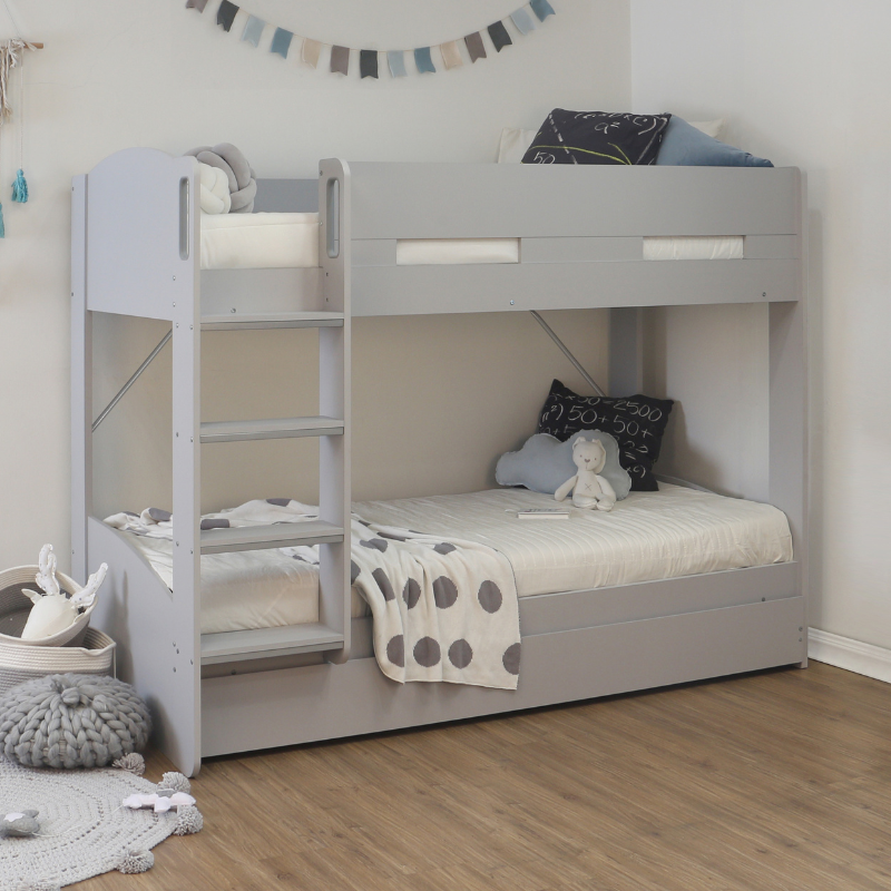 Candle Bunk Bed With Trundle Bed Drawer