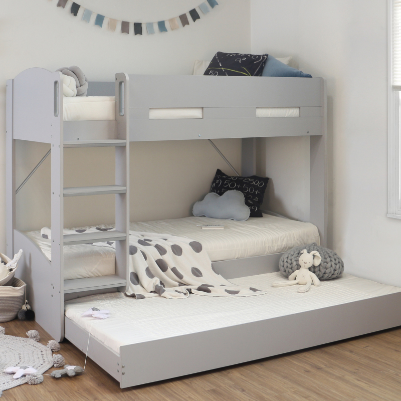 Candle Bunk Bed With Trundle Bed Drawer