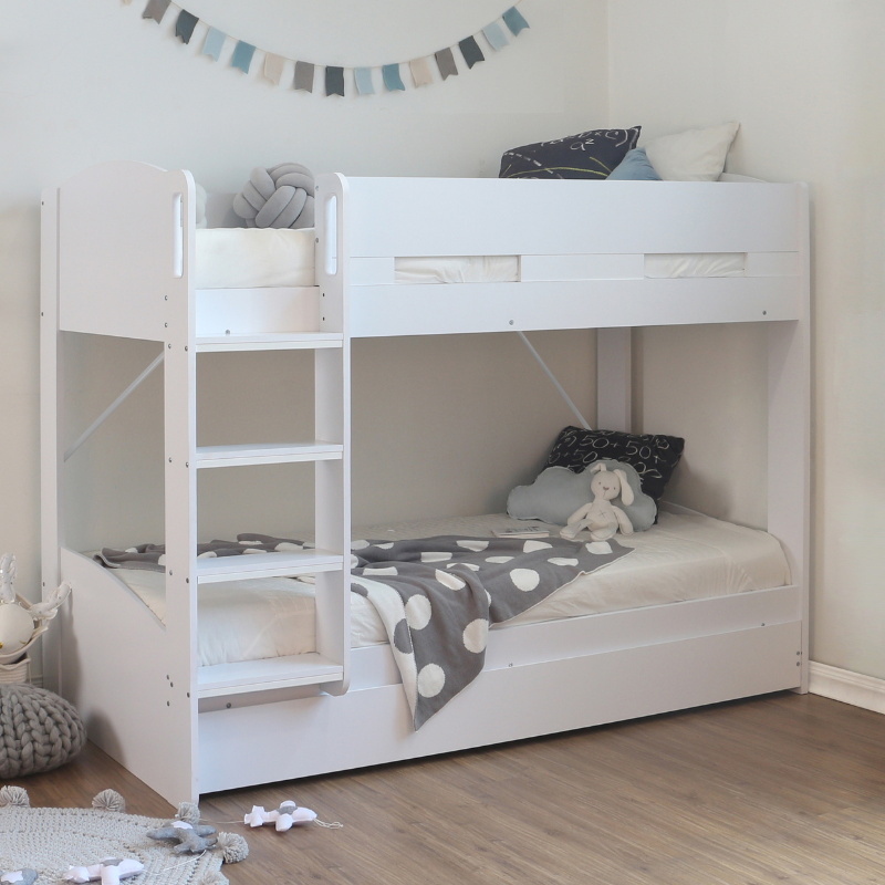 Candle Bunk Bed With Trundle Bed Drawer