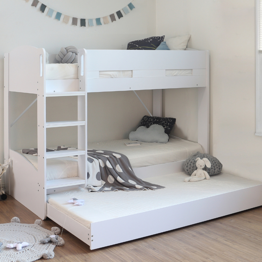 Candle Bunk Bed With Trundle Bed Drawer