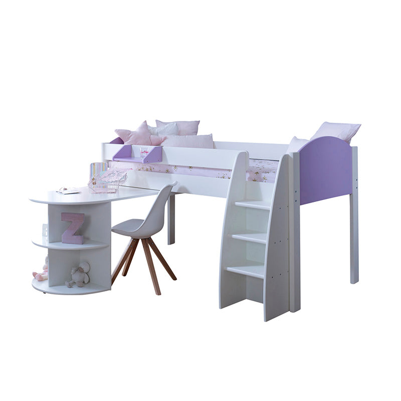 Eli B Mid Sleeper with Pull out Desk Single Bed - 3ft Single