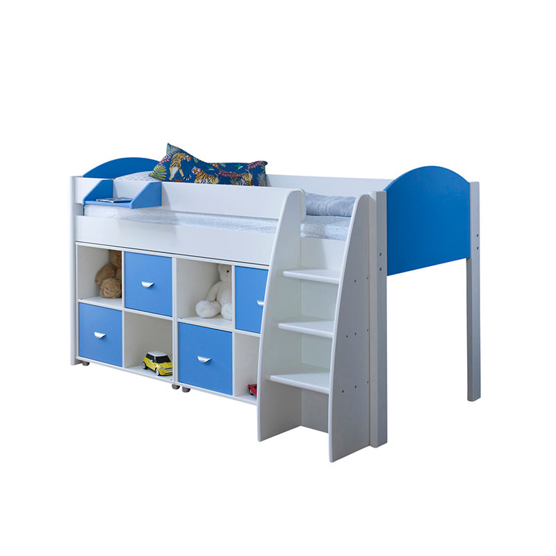 Eli F Mid Sleeper with 2no. Cube Storage Units - 3ft Single