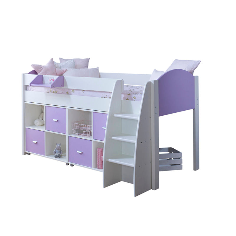 Eli F Mid Sleeper with 2no. Cube Storage Units - 3ft Single