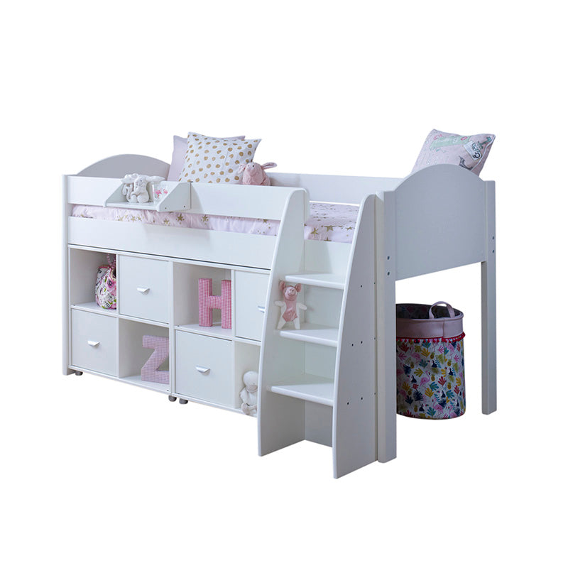 Eli F Mid Sleeper with 2no. Cube Storage Units - 3ft Single