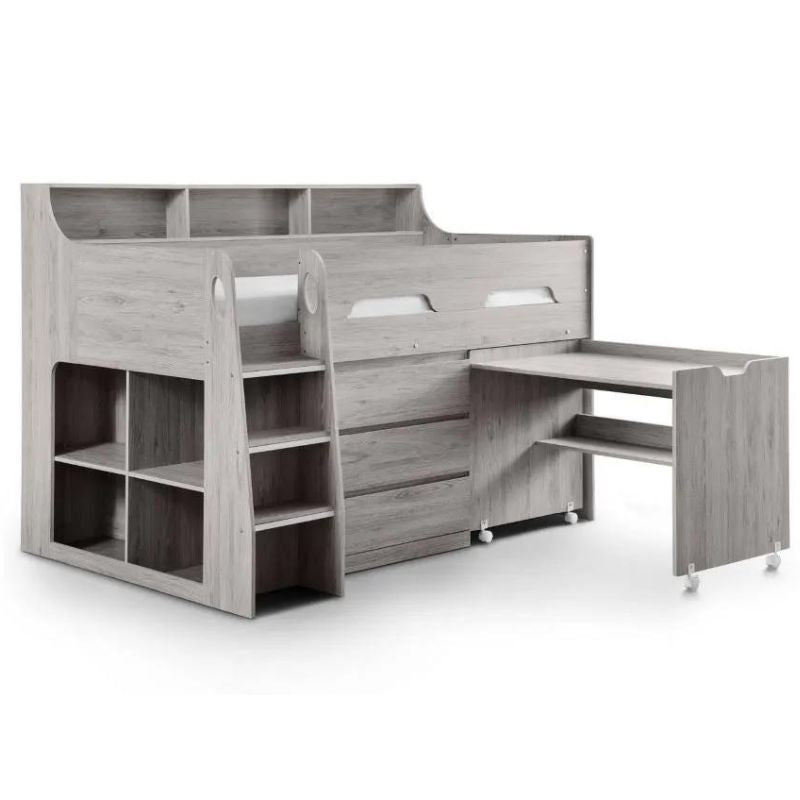 Venus Wooden Mid Sleeper Cabin Bed Frame - 3ft Single