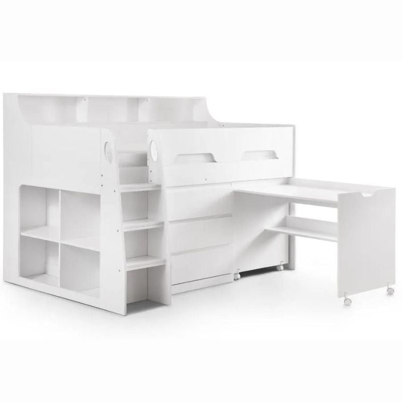 Venus Wooden Mid Sleeper Cabin Bed Frame - 3ft Single