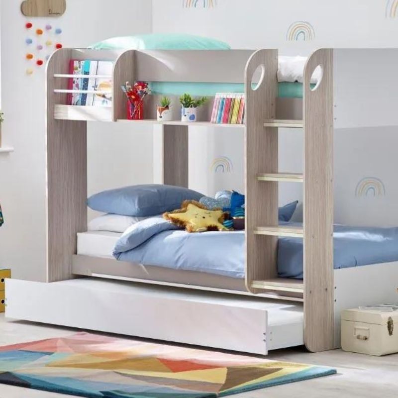 Bunk bed shop open underneath