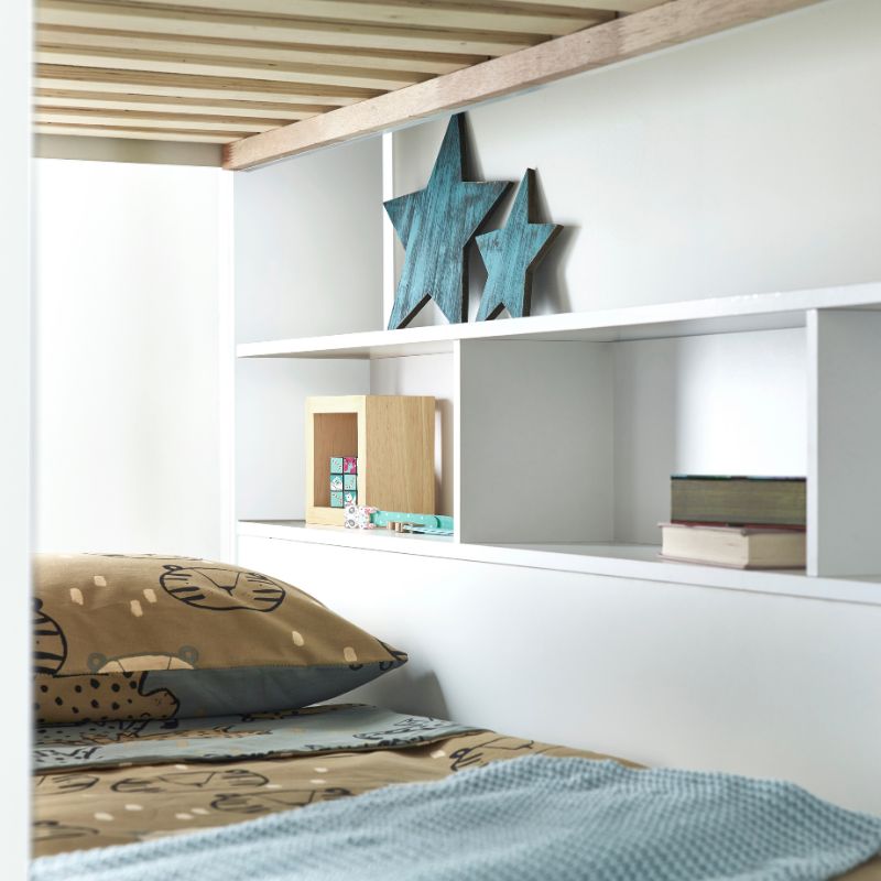 Single bed deals with storage above