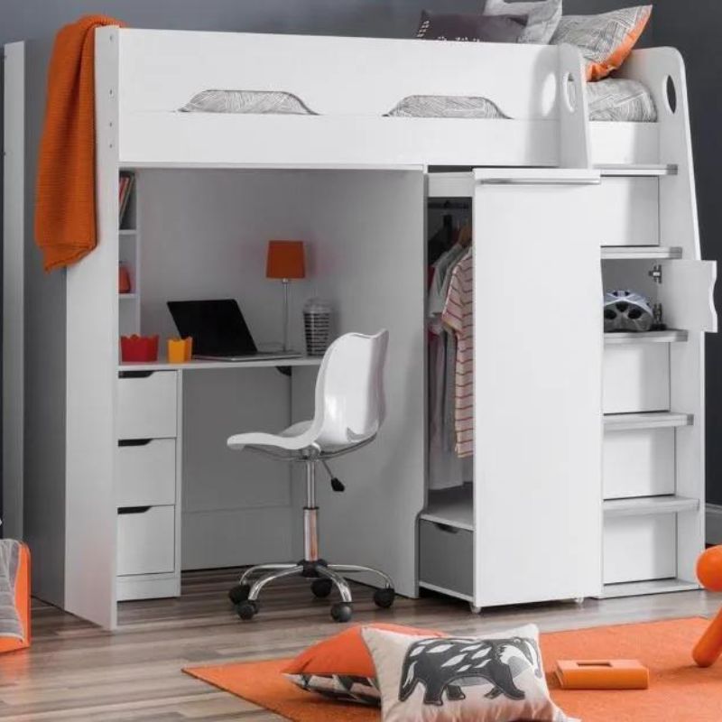 Bed closet and desk deals all in one