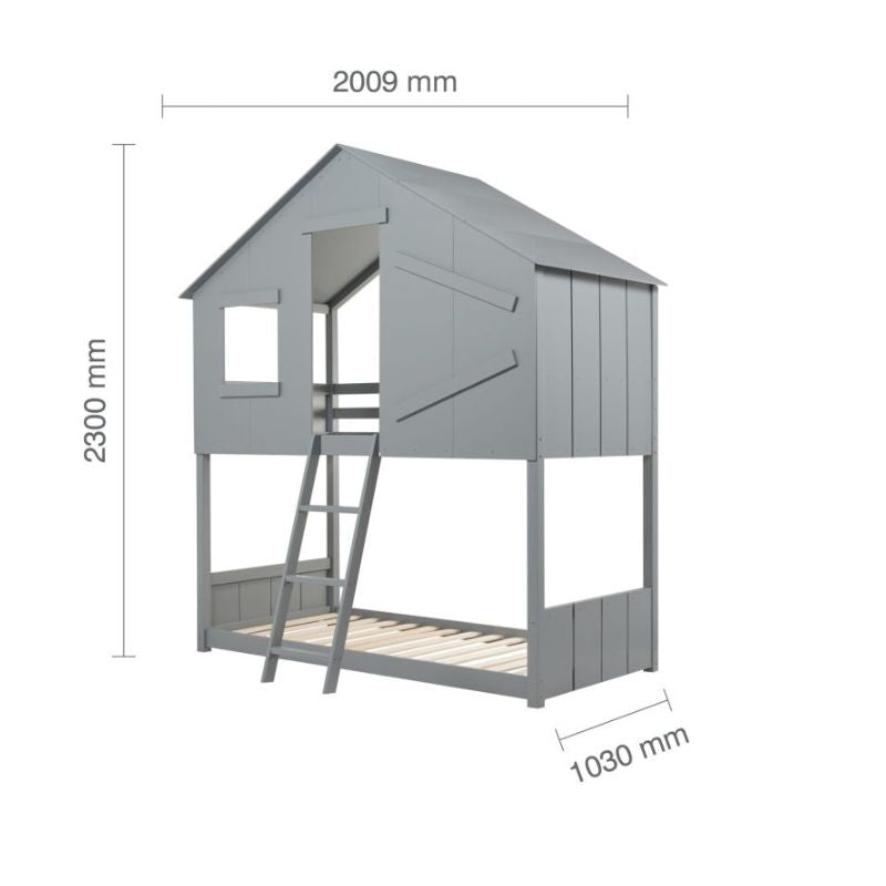 Safari Adventure Bunk Bed With Ladder - 3ft