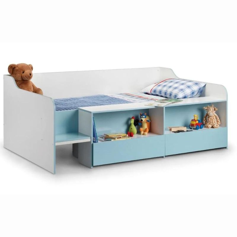 Arcturus White Wooden Childrens Low Sleeper Cabin Storage Bed