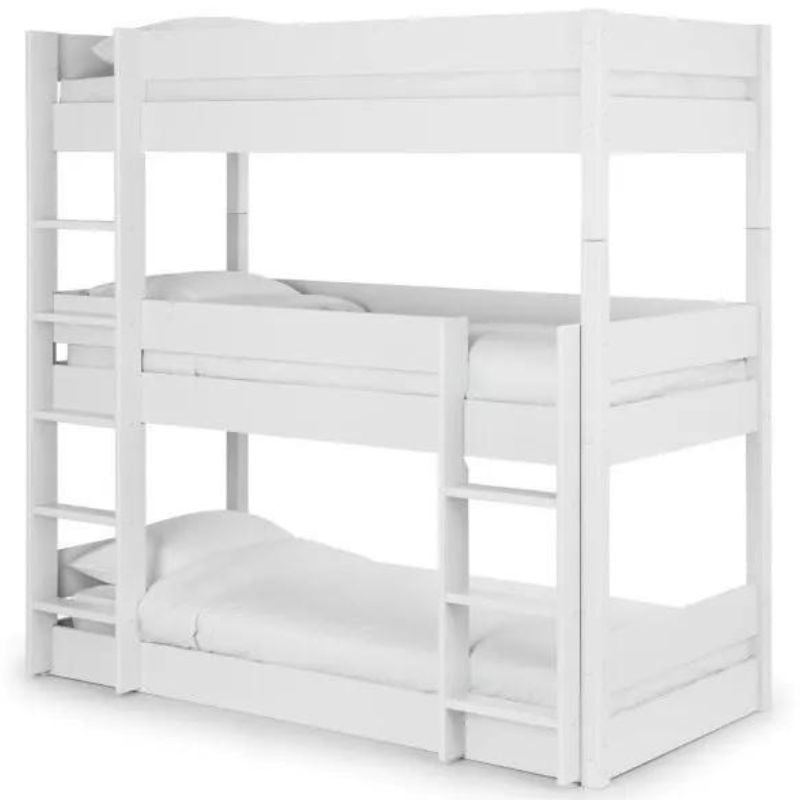 Leo Wooden Triple Sleeper Bunk Bed Frame - 3ft Single